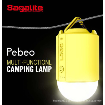 RGB de larga duración mejor disfrute recargable LED camping luz